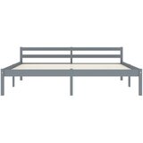  Okvir za krevet od masivne borovine sivi 160 x 200 cm | shoptok.hr