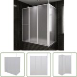 The Living Store Stena za tuš L oblike 70x120x137 cm 4 paneli zložljiva -, (21745003) Cene