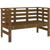  Vrtna klupa smeđa boja meda 111,5x53x71 cm od masivne borovine | Eponuda.ba