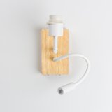  Brilagi - LED zidna svetiljka NUBILA WOOD 1xE27/25W/230V + LED/3W hrast/siva | Eponuda.com