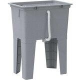 vidaXL Kadica za rublje siva 59 x 41 x 75 cm od smole | shoptok.hr