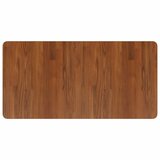  Zidna polica za umivaonik od čelika i masivne hrastovine Smeđa 100 x 50 x 2.5 cm | shoptok.hr