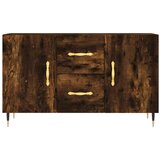  Komoda boja dimljenog hrasta 100 x 36 x 60 cm konstruirano drvo | shoptok.hr