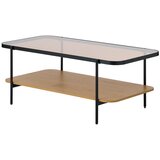 Unique Furniture Stolić za kavu sa staklenom pločom stola u prirodnoj boji 60x120 cm Hassel – u