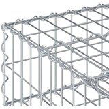  Gabionski uzdignuti krevet Srebrno 60 x 60 x 20 cm - 60 x 60 x 20 cm | shoptok.hr