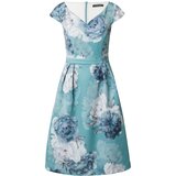 Swing Obleka cijansko modra / nebeško modra / siva / bela | Shoptok.si