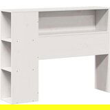  Krevet s regalom za knjige bez madraca bijeli 75x190cm borovina | shoptok.hr