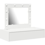 vidaXL Stenska omara za oblačenje z LED lučkami - Bela, (22067618) | Shoptok.si