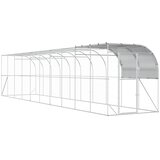  Kavez za piletinu uz zid Srebrna 1000 x 200 x 215 cm Cijene