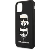 Karl Lagerfeld Originalen ovitek KLHCN65IK3DKC za iPhone 11 Pro Max črna trda zaščita - Heads 3D Rubber Cene