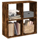 Furnova Pregrada s knjižno omaro dimljen hrast 69,5x29x69,5 cm inž. les, (21933626) | Shoptok.si