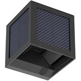  LED solarno zidno svetlo sa senzorom, LED/9W/3,7V, 3000/4000/6000K, IP65, 2600mAh, crna Cene
