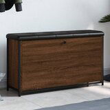 vidaXL Klupa za cipele s preklopnom ladicom boja hrasta 102x32x56 cm | shoptok.hr