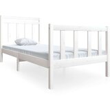  Posteljni okvir bel iz trdnega lesa 90x200 cm, (20645830) | Shoptok.si