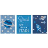Premier Housewares Dječje slike u setu 3 kom 16x20 cm Reach for the Stars – Cijene