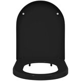  WC daska Podesiva Crna 48 x 36,5 x 4,5 cm Polipropilen | shoptok.hr