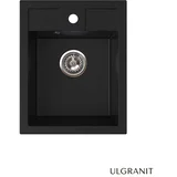 Granitna sudopera 40x50cm Crna ULG400 ø90