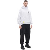 Cropp - Pulover s kapuco in potiskom - Bela | Shoptok.si