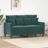  The Living Store Dvosed temno zelen 120 cm žamet - Dvosed, (21494956) | Shoptok.si
