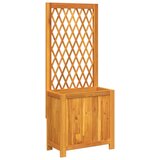 Furnova Cvetlično korito z mrežo 55x29,5x132 cm trdna akacija, (21921328) | Shoptok.si
