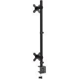  Dvostruki nosač za monitor crni čelični VESA 75/100 mm | shoptok.hr