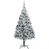 vidaXL Umjetno božićno drvce s 300 LED svjetlima Zelena 210 x 135 cm | shoptok.hr