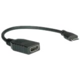Roline HDMI priključni kabel HDMI-A vtičnica\, HDMI-mini-C vtič 0.15 m črna 11.04.5586 zaščiten HDMI kabel, (20419299) | Shoptok.si