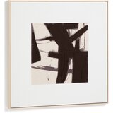 Kave Home Ročno naslikana slika z okvirjem/na platnu 100x100 cm Arilan – | Shoptok.si