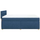  Krevet s oprugama i madracem plavi 160x200 cm od tkanine | shoptok.hr