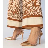 Gemre Champagne classic pumps with transparent upper Libra | Shoptok.si