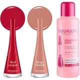 Bourjois 1 Second lak za nohte s hitrim su&scaron;enjem 9 ml odtenek 010 Red Carpet cene