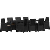  Vrtni set za objed 9 kom. Antracit i sivosmeđa PP | shoptok.hr