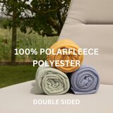 Tiseco Home Studio Bela/bež odeja iz flisa 130x160 cm Riso – | Shoptok.si