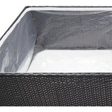  Vrtna sadilica crna 157 x 80 x 40 cm od poliratana | Eponuda.com