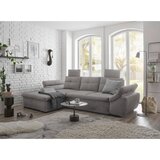 CARRYHOME KOTNA SEDEŽNA GARNITURA, mikrovelur svetlo siva | Shoptok.si