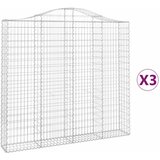  Lučne gabionske košare 3 kom 200x30x180/200cm pocinčano željezo | Eponuda.com