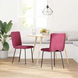 vidaXL Jedilni stoli 2 kosa vinsko rdeč žamet | Shoptok.si