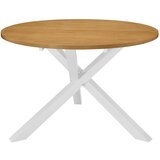 vidaXL jedilna miza mdf 120x75 cm bela | Shoptok.si