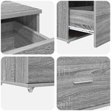  Ormar s ladicama s kotačem Siva Sonoma 55 x 45 x 31 cm | shoptok.hr
