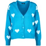  ženski džemper plavo-beli Cene