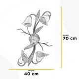 Lesnina XXXL STROPNA SVETILKA 70/40/25 cm | Shoptok.si