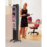 Paperflow Stojalo za prospekte, pomično, 16 predelkov, VxŠxG 1675 x 300 x 385 mm, črno | Shoptok.si