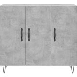  Komoda siva boja betona 90x34x80 cm od konstruiranog drva | shoptok.hr
