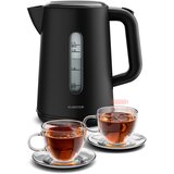 Klarstein Velaire grelnik za vodo | 1,7 litra | 2200 W | 360° vrtljivo podnožje | Moderna, minimalistična zasnova | Shoptok.si
