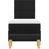  Krevet s opruga kutije s jastukom Crna 200 x 80 cm tkanina | shoptok.hr