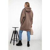 Kesi Insulated sweatshirt with embroidered oversize mocca inscription | shoptok.hr