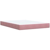  Krevet s oprugama i madracem ružičasti 140x190 cm baršunasti | shoptok.hr