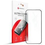  Kaljeno steklo Forcell Ultra Clear Glass za iPhone 16 - črno | Shoptok.si