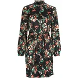 Kratke obleke VMCANA L/S ABK SHIRT DRESS WVN BTQ Črna