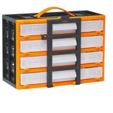 Handy prenosni organizator za drobni elektromaterial s predalčki - 310 x 165 x 220 mm | Shoptok.si